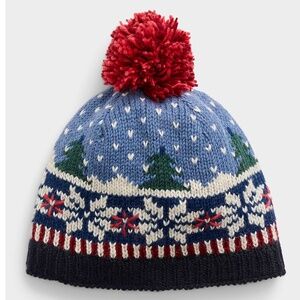 Lost Horizons wool winter jacquard artisanal tuque hat beanie NWT